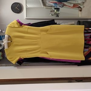 Boden yellow work dress with pockets